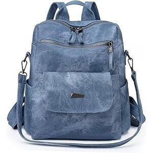 Pu Leather Backpack Purse For Women Fashion Multipurpose Design Handbag Ladies